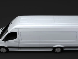 mercedes benz sprinter panel van l4h2 rwd 2019 3D Model