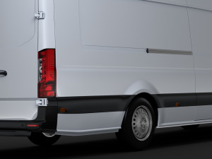 mercedes benz sprinter panel van l4h2 rwd 2019 3D Model