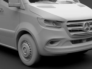 mercedes benz sprinter panel van l4h2 rwd 2019 3D Model