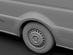mercedes benz sprinter panel van l4h2 rwd 2019 3D Model