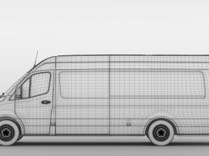 mercedes benz sprinter panel van l4h2 rwd 2019 3D Model