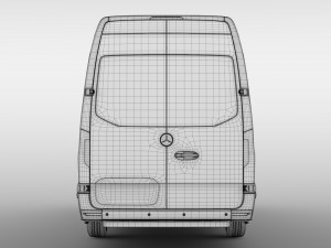 mercedes benz sprinter panel van l4h2 rwd 2019 3D Model