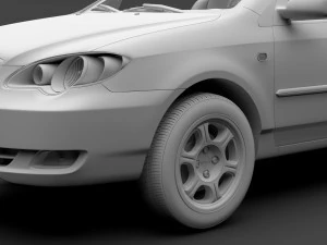 byd f3 2016 3D Model