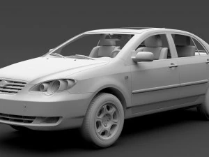 byd f3 2016 3D Model
