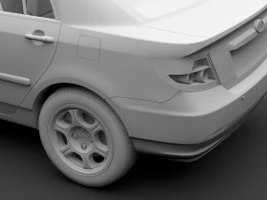 byd f3 2016 3D Model