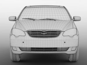 byd f3 2016 3D Model