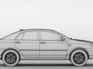 byd f3 2016 3D Model