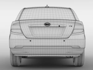 byd f3 2016 3D Model