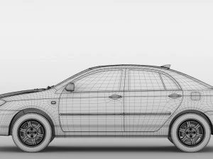 byd f3 2016 3D Model