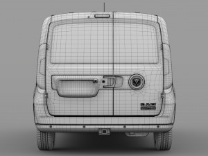 ram promaster city tradesman slt cargo van 2019 Modelo 3D