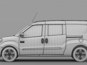 ram promaster city tradesman slt cargo van 2019 Modelo 3D