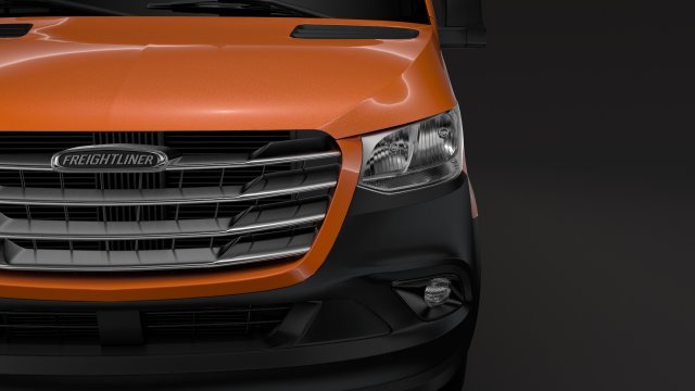 freightliner sprinter panel van l4h2 rwd 2019 3D Model .c4d .max .obj .3ds .fbx .stl .blend 