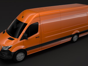 freightliner sprinter panel van l4h2 rwd 2019 3D Model