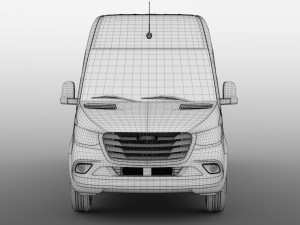 freightliner sprinter panel van l4h2 rwd 2019 3D Model