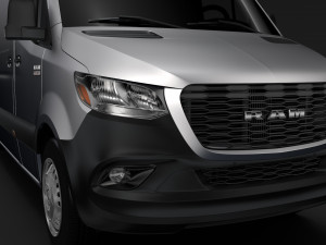ram sprinter panel van l4h2 rwd 2019 Model 3D