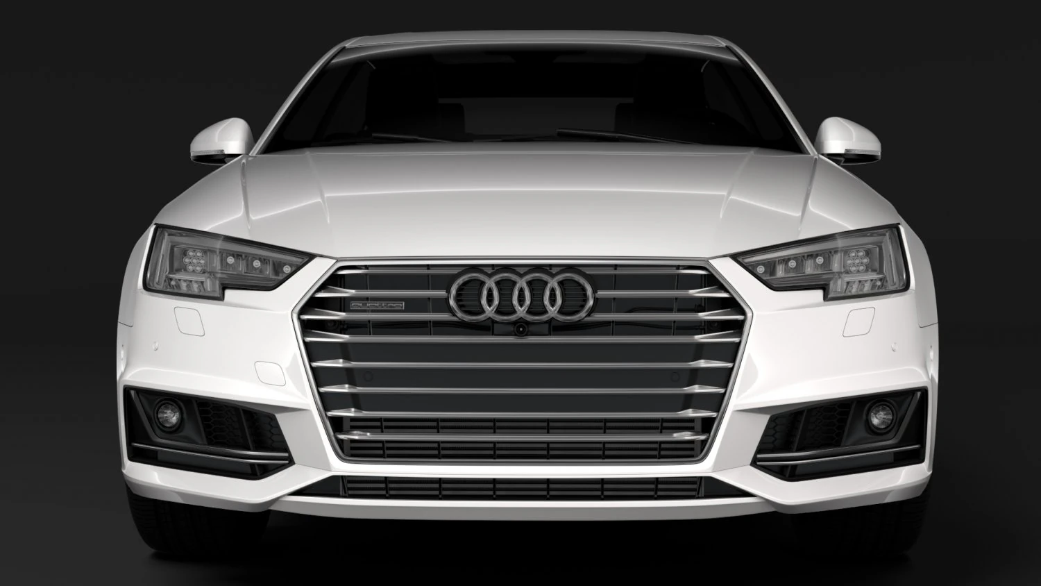 audi a4 l 45 tfsi quattro s line b9 2016 3D Model .c4d .max .obj .3ds .fbx .stl .blend 