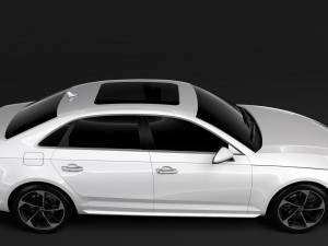 audi a4 l 45 tfsi quattro s line b9 2016 3D Модель