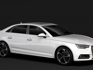 audi a4 l 45 tfsi quattro s line b9 2016 3D Модель