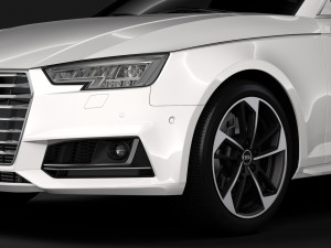 audi a4 l 45 tfsi quattro s line b9 2016 3D Модель