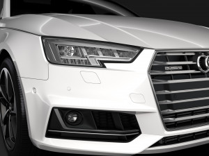 audi a4 l 45 tfsi quattro s line b9 2016 3D Модель