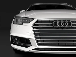 audi a4 l 45 tfsi quattro s line b9 2016 3D Model