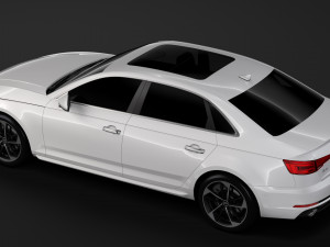 audi a4 l 45 tfsi quattro s line b9 2016 3D Модель