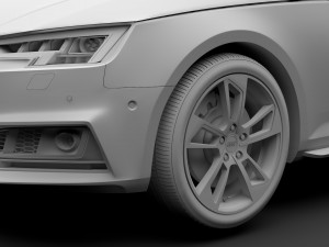 audi a4 l 45 tfsi quattro s line b9 2016 3D Модель
