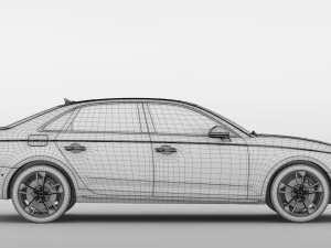 audi a4 l 45 tfsi quattro s line b9 2016 3D Model