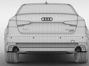 audi a4 l 45 tfsi quattro s line b9 2016 3D Модель