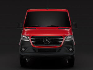 mercedes sprinter panel van l2h1 fwd 2019 Model 3D
