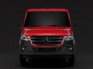 mercedes sprinter panel van l2h1 fwd 2019 3D Model