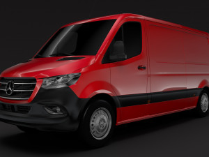 mercedes sprinter panel van l2h1 fwd 2019 Model 3D