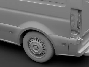 mercedes sprinter panel van l2h1 fwd 2019 3D Model