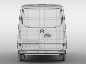 mercedes sprinter panel van l2h1 fwd 2019 Model 3D