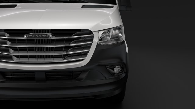 freightliner sprinter panel van l2h1 fwd 2019 3D Model .c4d .max .obj .3ds .fbx .stl .blend 