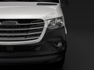 freightliner sprinter panel van l2h1 fwd 2019 3D 모델
