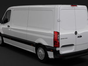 freightliner sprinter panel van l2h1 fwd 2019 3D Model