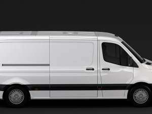 freightliner sprinter panel van l2h1 fwd 2019 3D Model