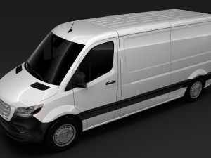 freightliner sprinter panel van l2h1 fwd 2019 3D Model