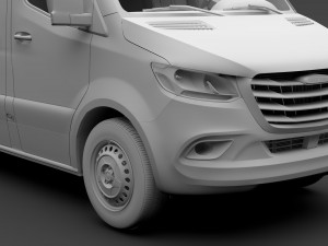 freightliner sprinter panel van l2h1 fwd 2019 3D Model
