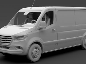 freightliner sprinter panel van l2h1 fwd 2019 3D Model