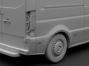 freightliner sprinter panel van l2h1 fwd 2019 3D Model
