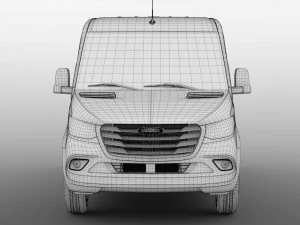 freightliner sprinter panel van l2h1 fwd 2019 3D Model
