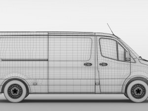 freightliner sprinter panel van l2h1 fwd 2019 3D Model