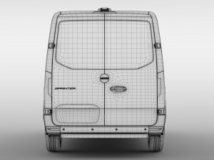 freightliner sprinter panel van l2h1 fwd 2019 3D Model