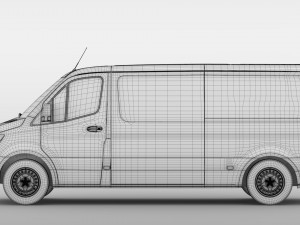 freightliner sprinter panel van l2h1 fwd 2019 3D Model