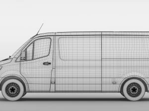 freightliner sprinter panel van l2h1 fwd 2019 3D Model