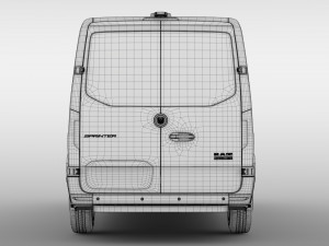 ram sprinter panel van l2h1 fwd 2019 Model 3D