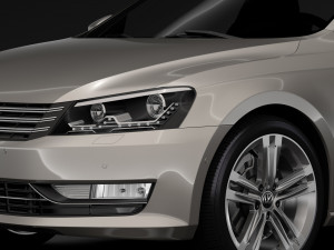 volkswagen passat china nms 2016 Modelo 3D