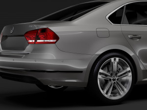 volkswagen passat china nms 2016 Modelo 3D
